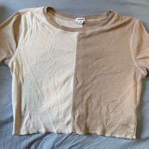 Garage clothing short sleeve crop top